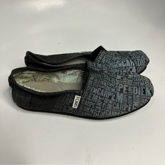 Toms Carpenter Diem canvas slip on shoes size 6 - Picture 2 of 6